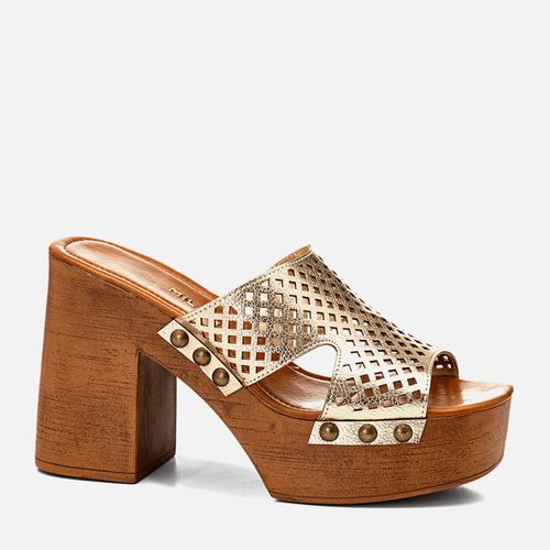 Plataforma Feminino Milano Ouro Light 14615