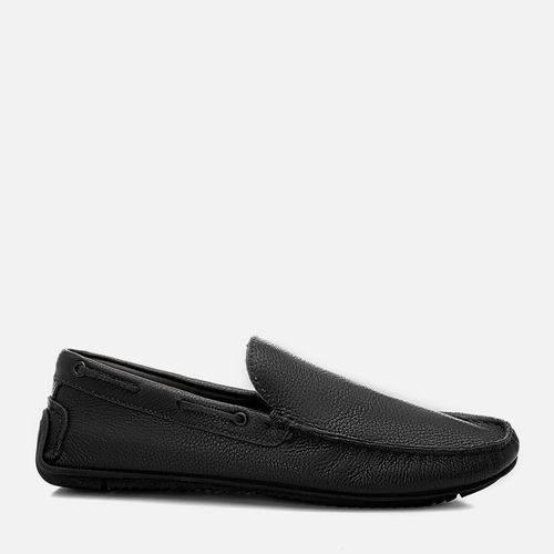 Sapato Mocassim Driver ou Sider Couro Floater Palmilha Anatômica  Masculino Milano Preto 14490