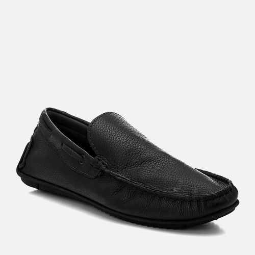 Sapato Mocassim Driver ou Sider Couro Floater Palmilha Anatômica  Masculino Milano Preto 14490
