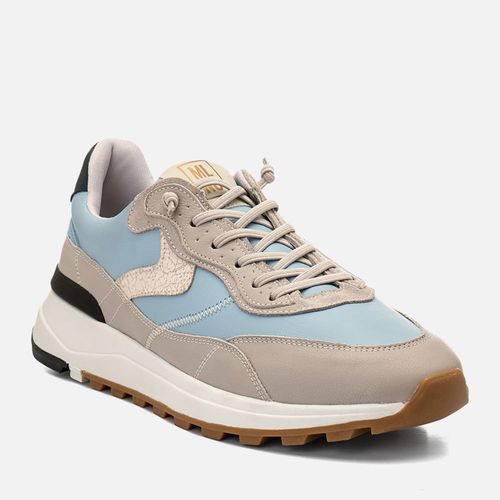 Tênis Casual Masculino Milano Cinza/azurro/cinza 13225