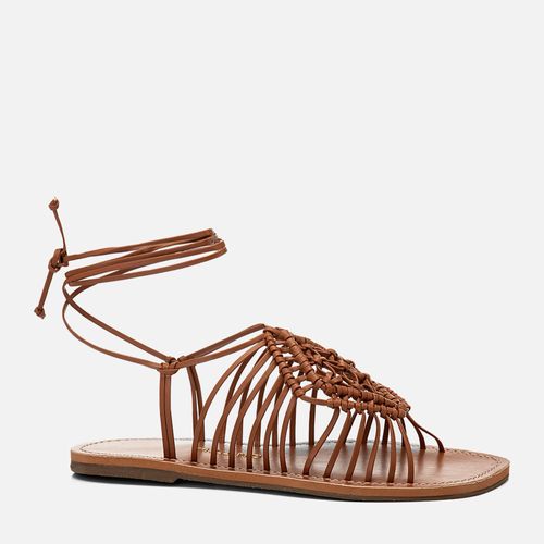 Rasteiras-flats Feminino Milano Caramelo 14642