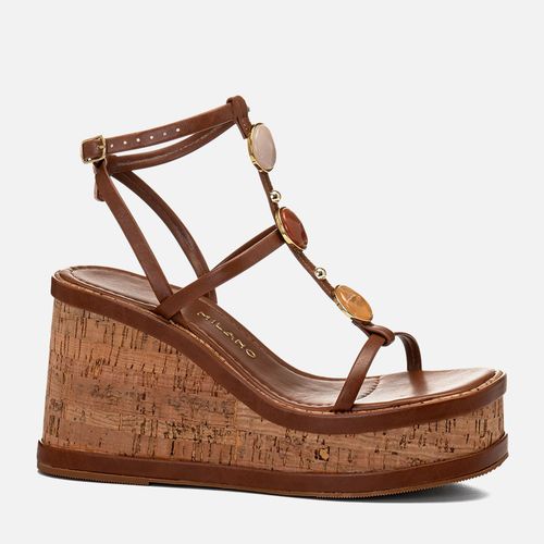 Plataforma Feminino Milano Caramelo 14595