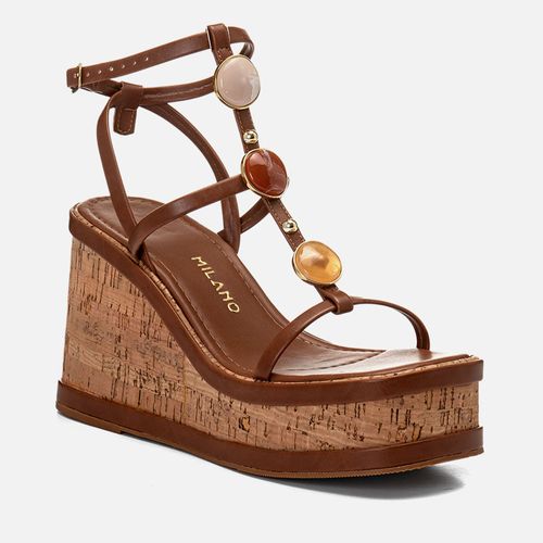 Plataforma Feminino Milano Caramelo 14595