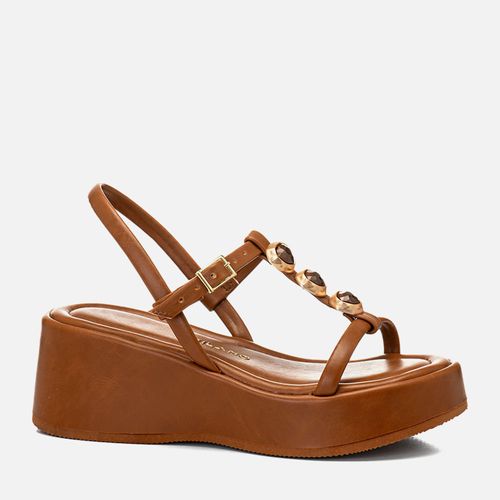 Plataforma Feminino Milano Caramelo 14495