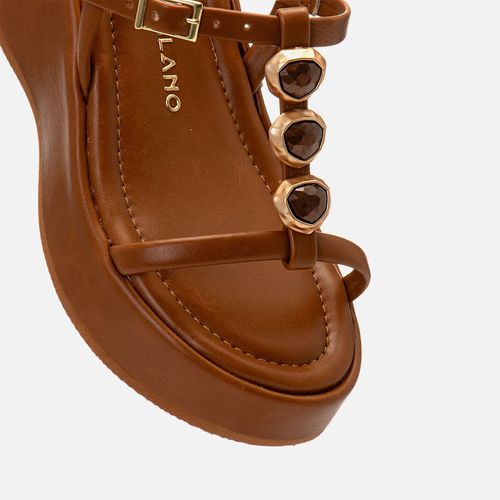 Plataforma Feminino Milano Caramelo 14495