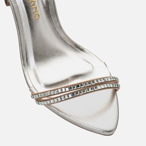 Sandália Feminino Milano Prata 14636