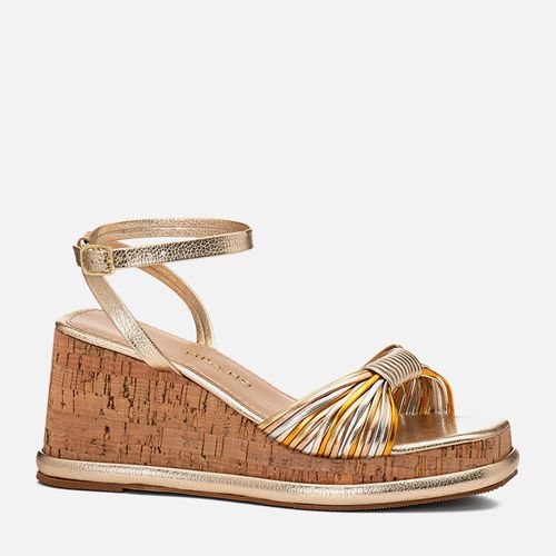 Plataforma Feminino Milano Ouro Light 14599