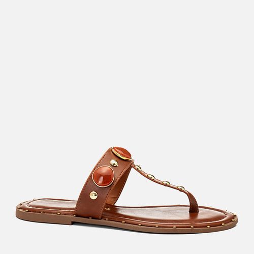 Rasteiras-flats Feminino Milano Caramelo 14591