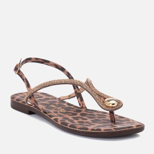 Rasteiras-flats Feminino Milano Onça 13881