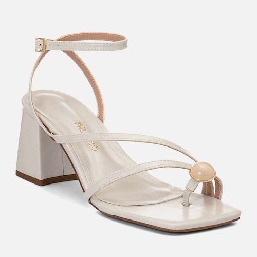 Sandália Feminino Milano Off White 14708