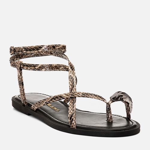 Rasteiras-flats Feminino Milano Cobra 14656