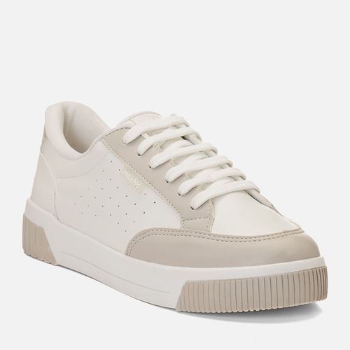 Tênis Branco Sola Caixa Média Bicolor Cano Acolchoado Conforto Feminino Milano Niquel 13651