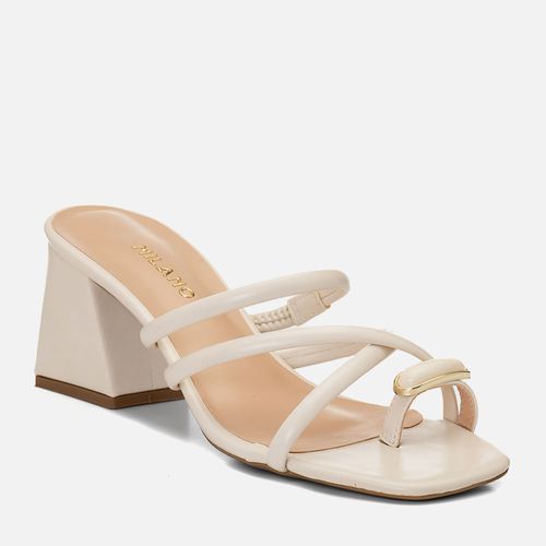 Tamanco Feminino Milano Off White 14782