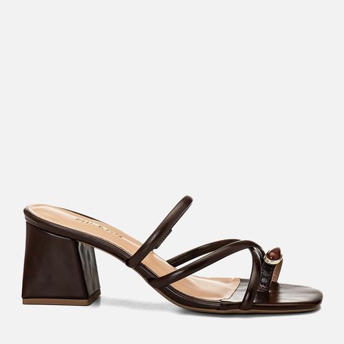 Tamanco Feminino Milano Café 14782