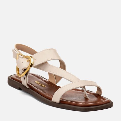 Rasteiras-flats Feminino Milano Off White 14794