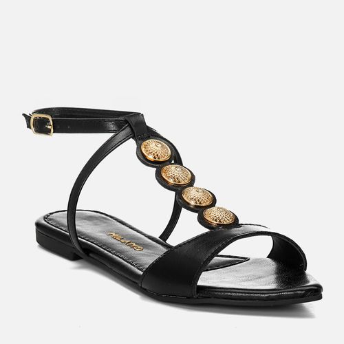 Rasteiras-flats Feminino Milano Preto 14758