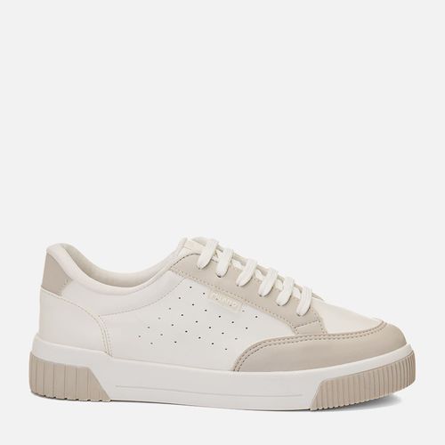 Tênis Branco Sola Caixa Média Bicolor Cano Acolchoado Conforto Feminino Milano Niquel 13651