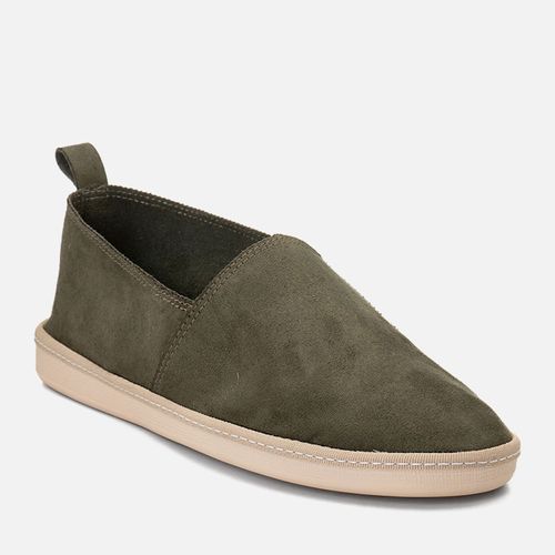 Alpargata Casual Sued Calce Prático Elástico Anatomica Masculino Milano Musgo 14701