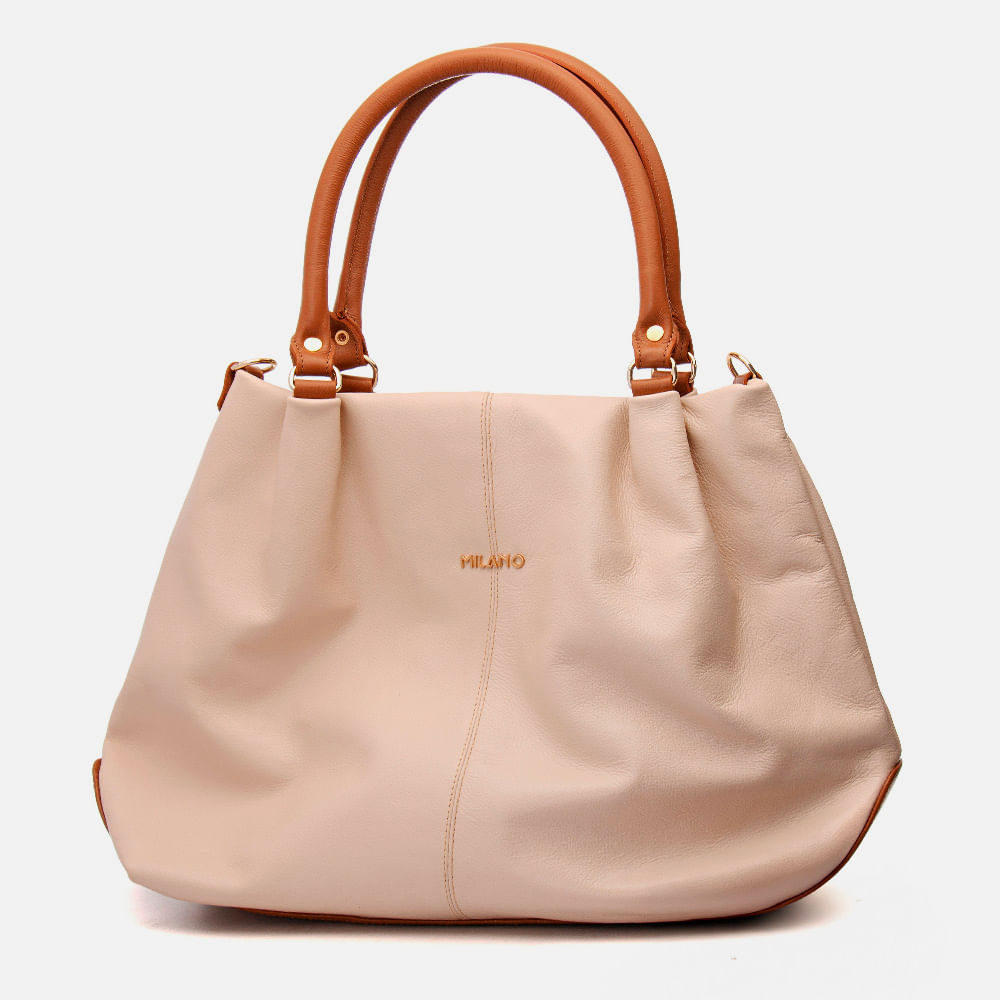 Bolsas Tranversais Feminina Milano Off White/caramelo 11939 Peça