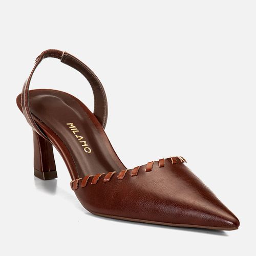 Scarpin Feminino Milano Marrom 14938