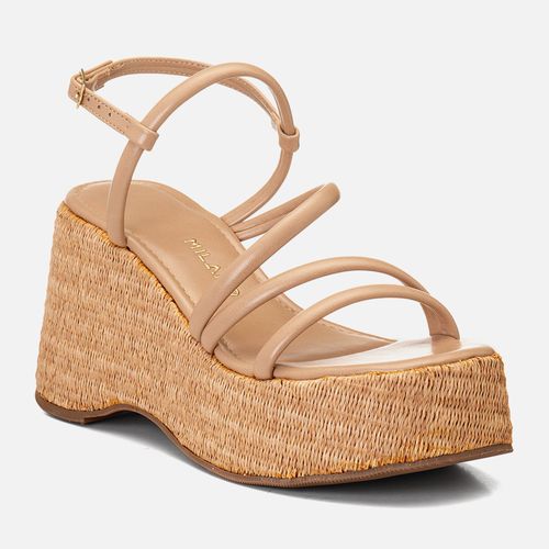 Plataforma Feminino Milano Nude 14962