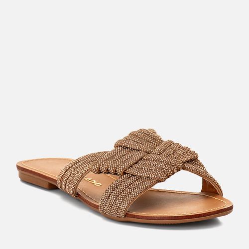 Rasteiras-flats Feminino Milano Ouro 15032