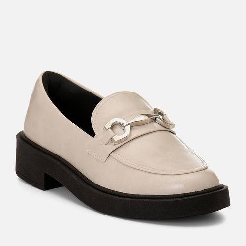 Mocassim Feminino Milano Off White 14742