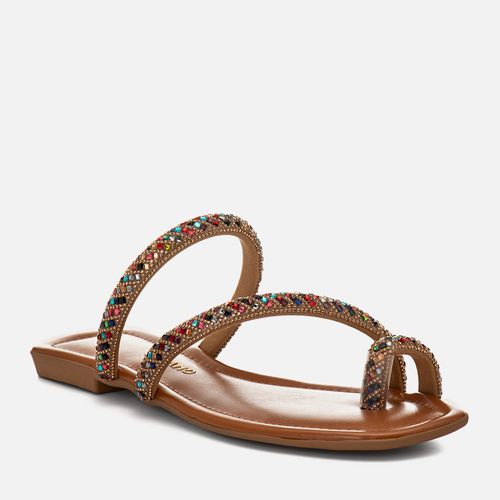 Rasteiras-flats Feminino Milano Caramelo 15135